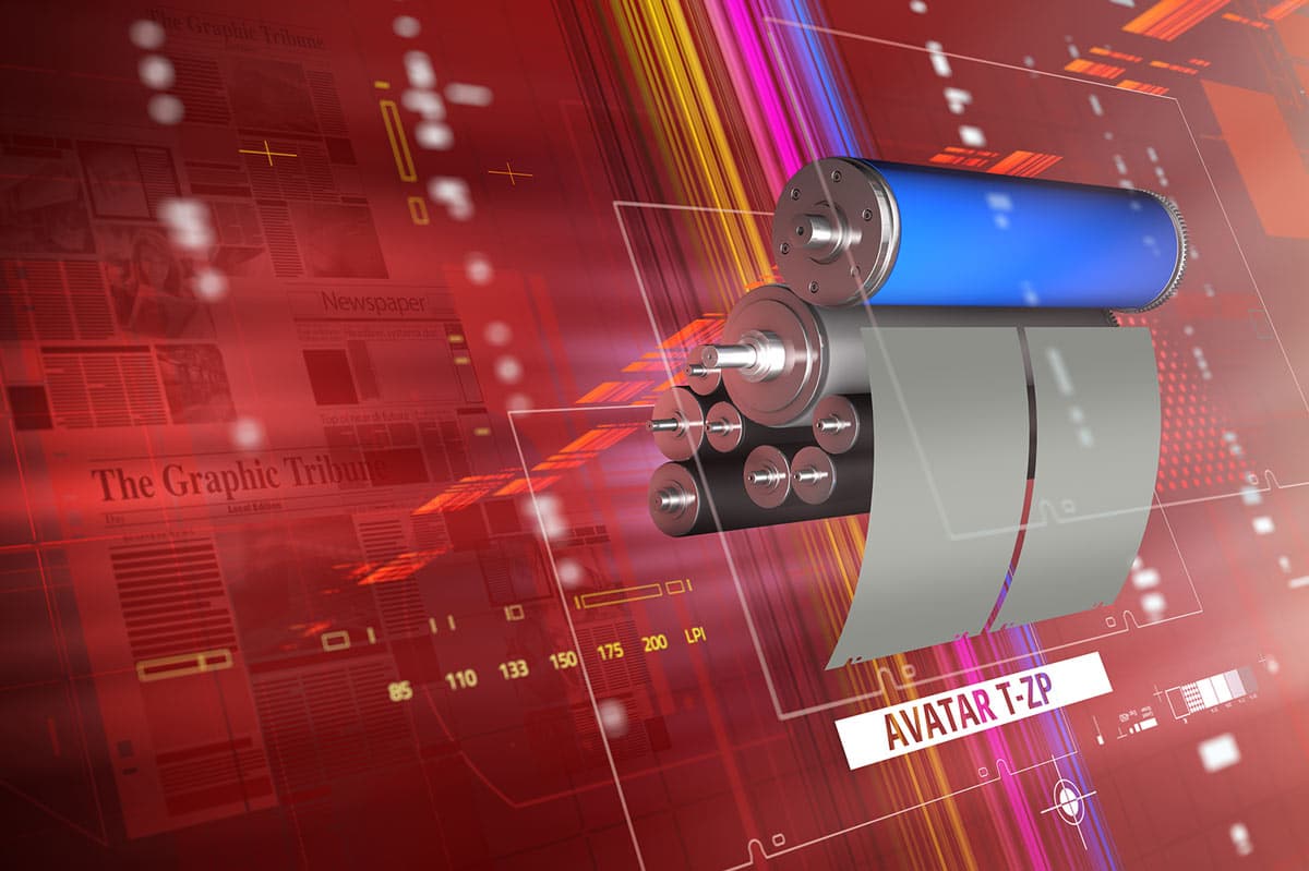 Avatar T-ZP offset printing plate for newspapers