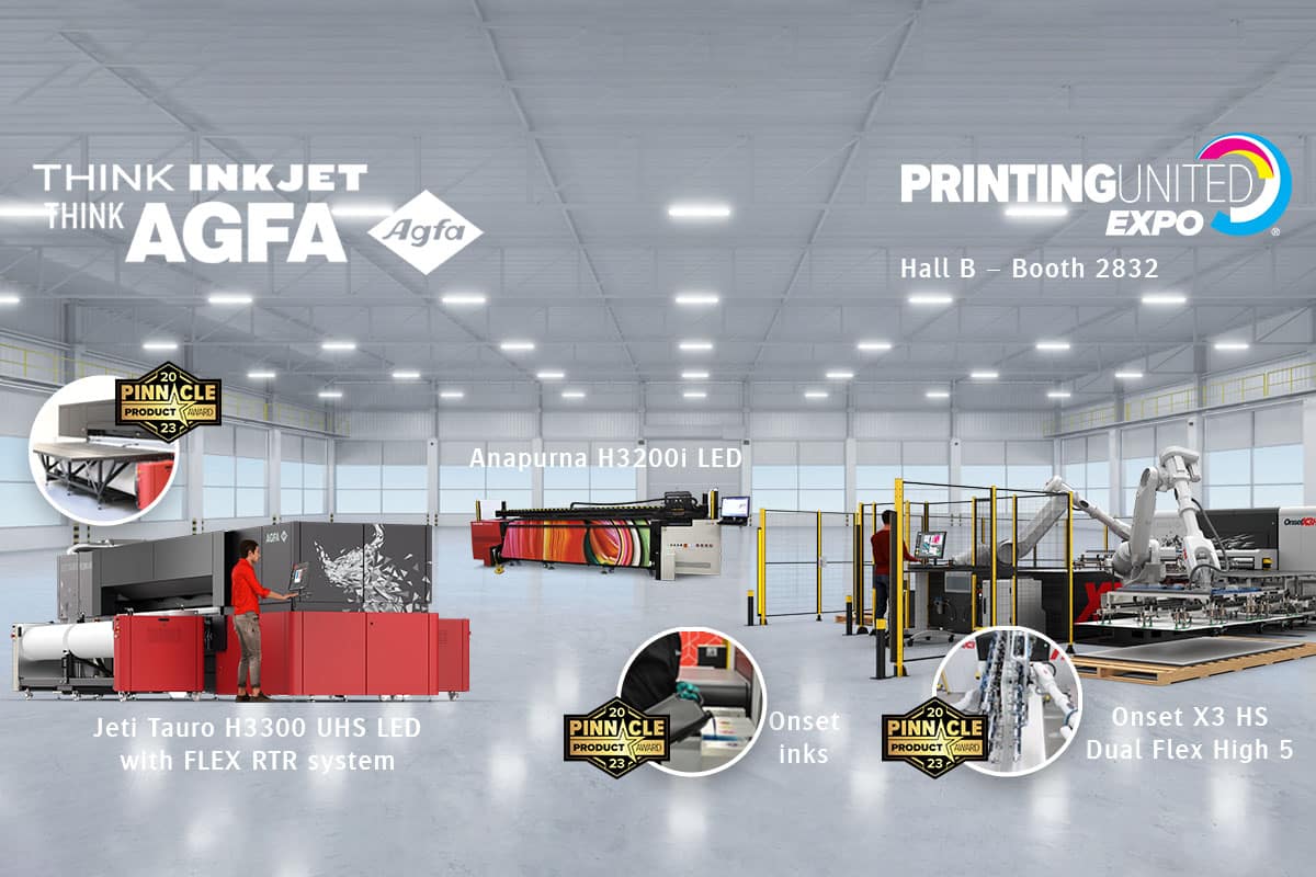 Agfa's inkjet solutions at Printing United 2023