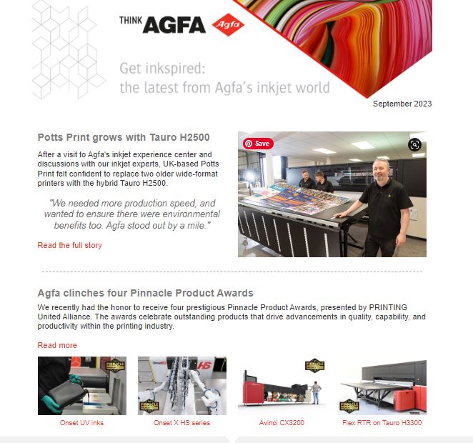 Agfa newsletter September 2023