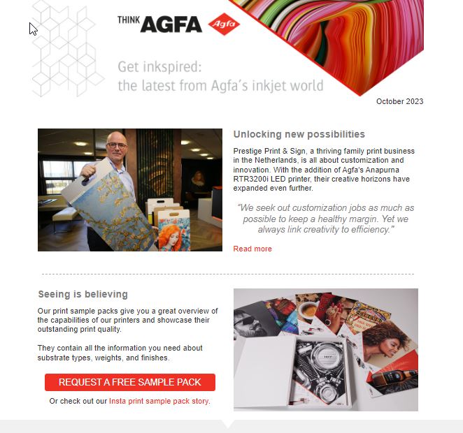 Agfa newsletter October 2023