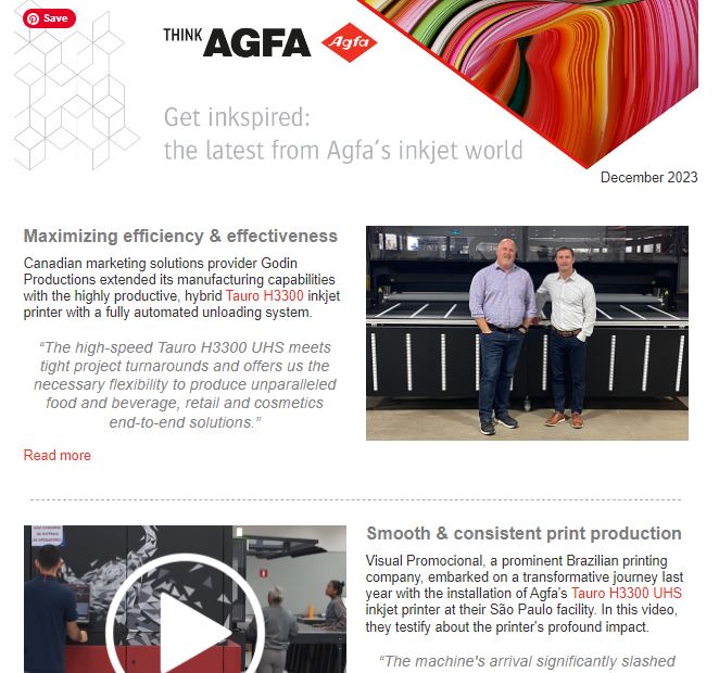 Agfa newsletter November/December 2023
