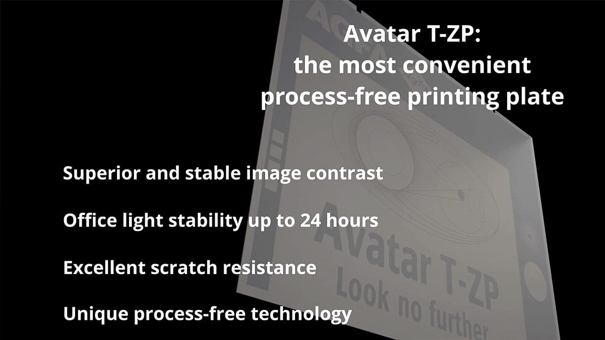 Avatar T Zp Process Free Plate Advantages Avatar T-ZP advantages