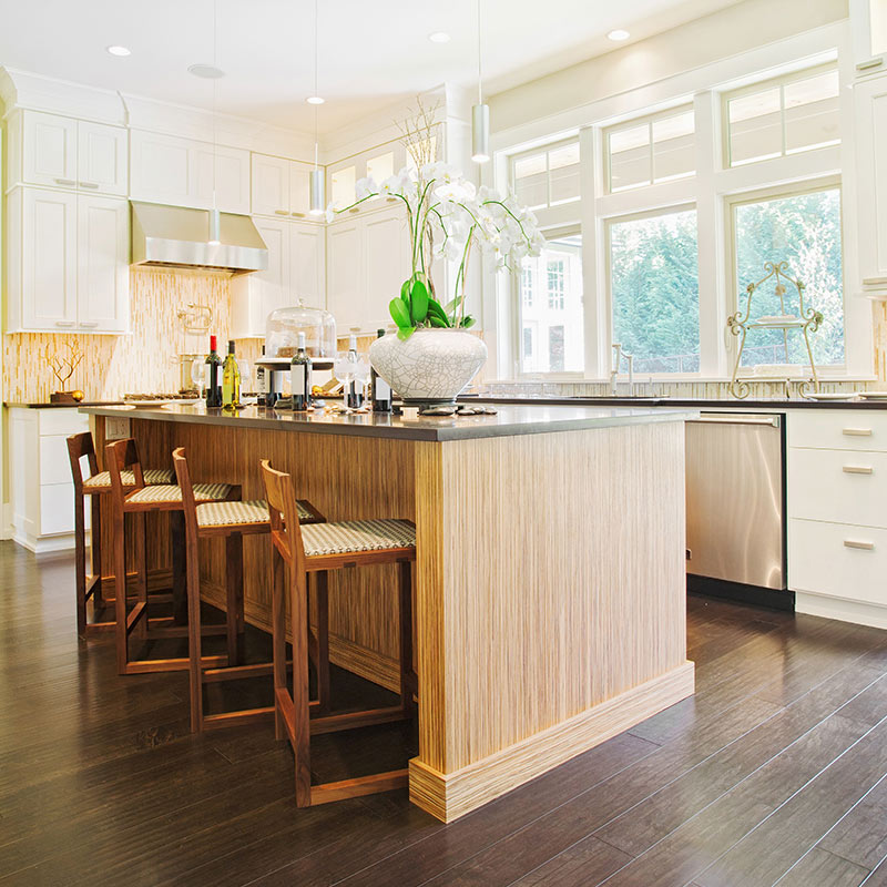 kitchen table and closets