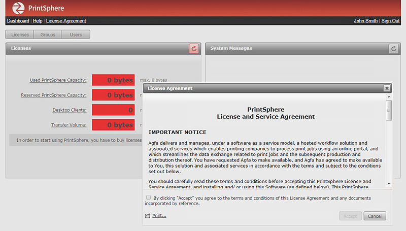 PrintSphere License Agreement