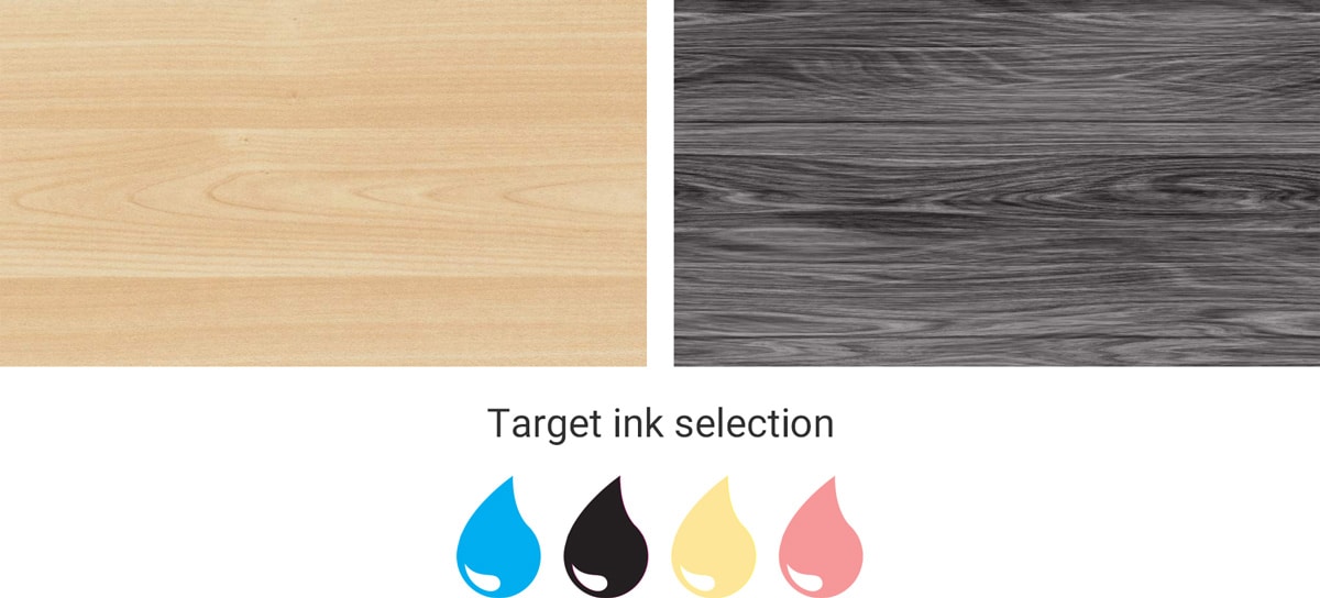 inkjet printed wood patterns