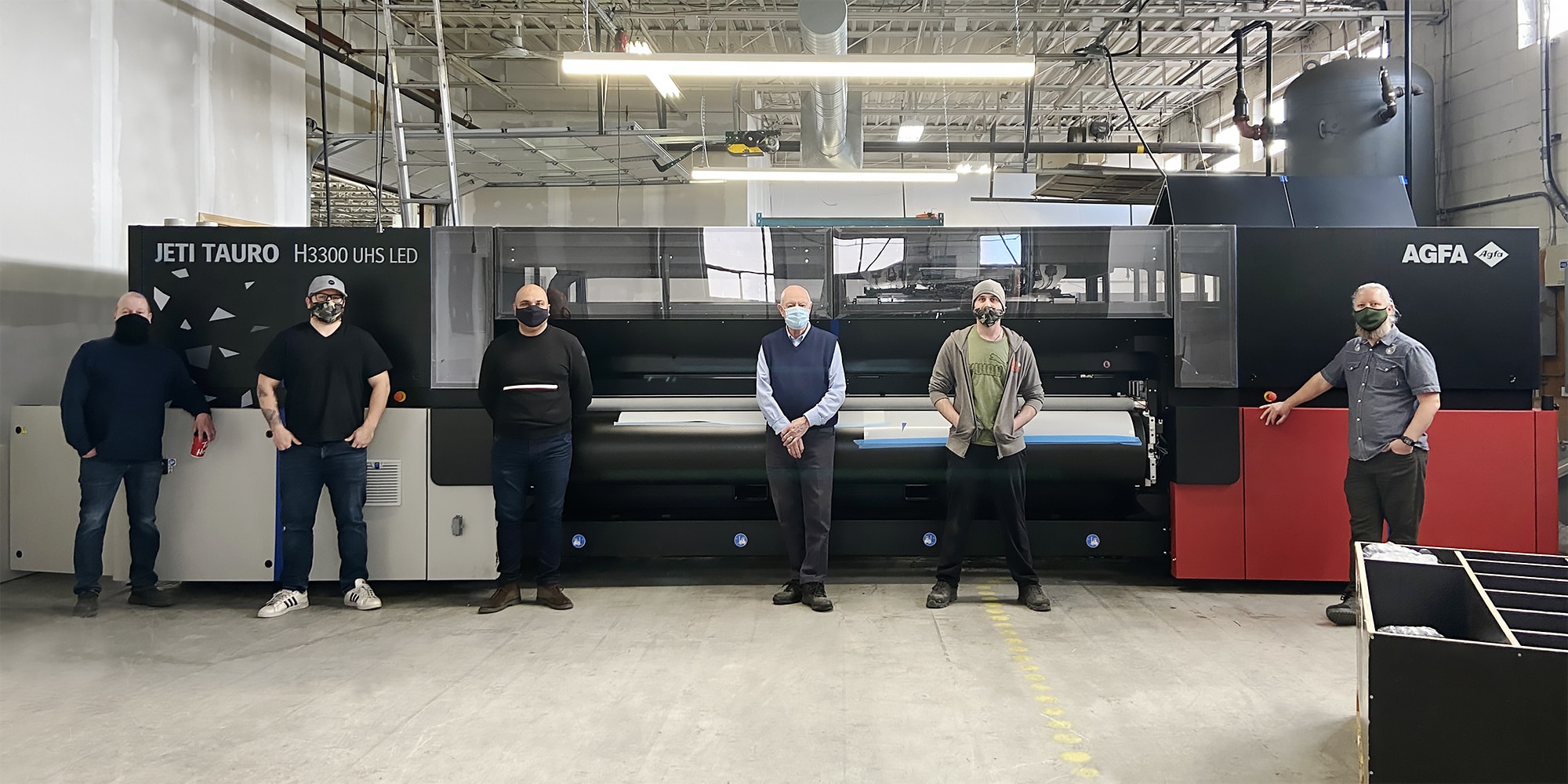 Cameron Advertising Agfa Jeti Tauro H3300 UHS Jeti Tauro large-format printer at Cameron Advertising