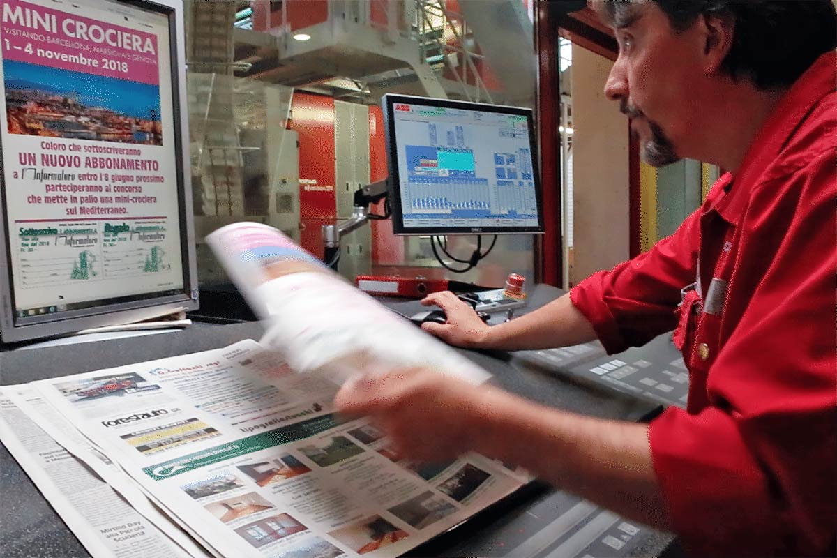 press-operator Adamas newspaper printing