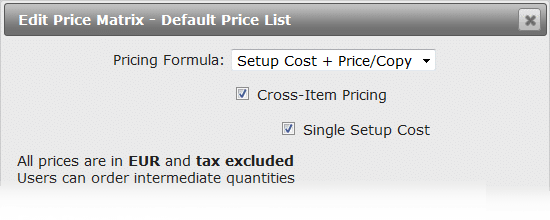 pricing across different order items
