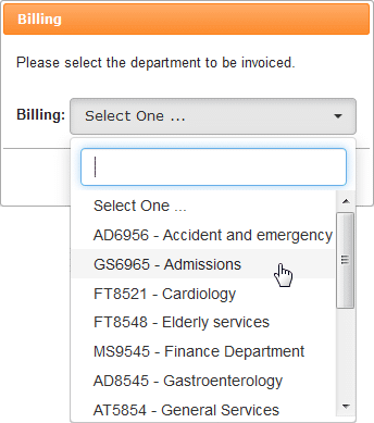 select order reference code