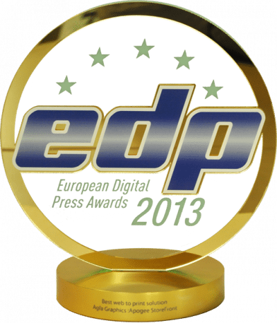 Apogee StoreFront EDP Award Best web-to-print solution award